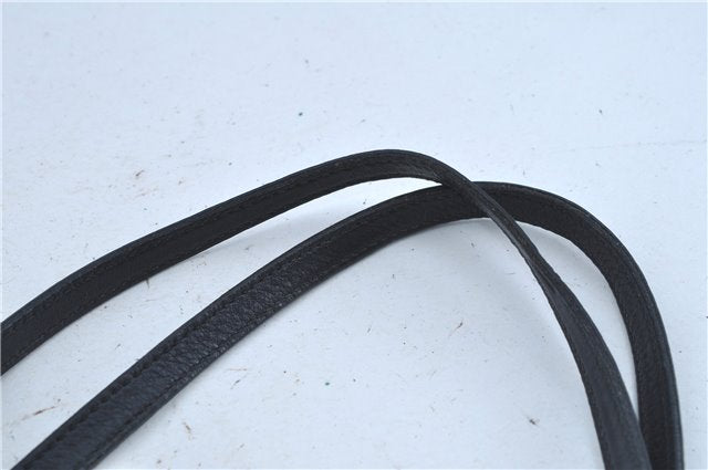 Authentic GUCCI Shoulder Tote Bag GG Canvas Leather 211976 Black J3565