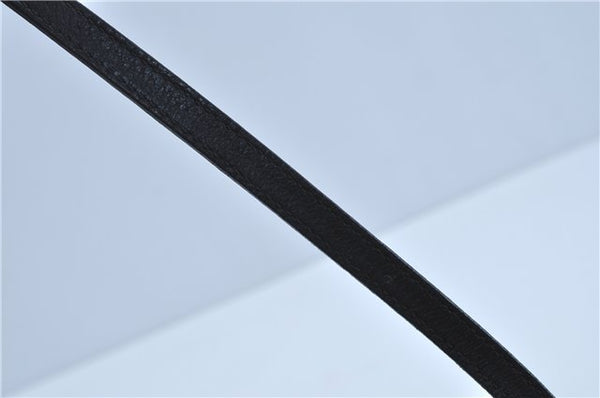 Authentic GUCCI Shoulder Tote Bag GG Canvas Leather 211976 Black J3565