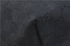 Authentic GUCCI Shoulder Tote Bag GG Canvas Leather 211976 Black J3565