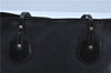 Authentic GUCCI Shoulder Tote Bag GG Canvas Leather 211976 Black J3565