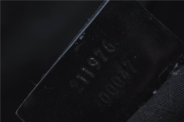 Authentic GUCCI Shoulder Tote Bag GG Canvas Leather 211976 Black J3565