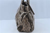 Authentic GUCCI Hysteria GG Crystal Crest Hand Boston Bag PVC 197021 Brown J3569