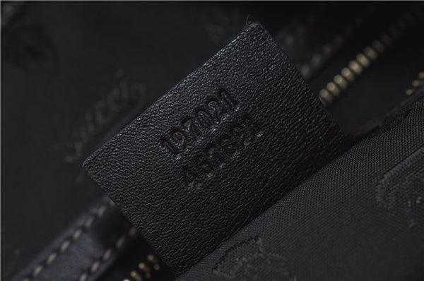 Authentic GUCCI Hysteria GG Crystal Crest Hand Boston Bag PVC 197021 Brown J3569