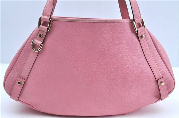 Authentic GUCCI Abbey Shoulder Tote Bag Purse Leather 147652 Pink J3580