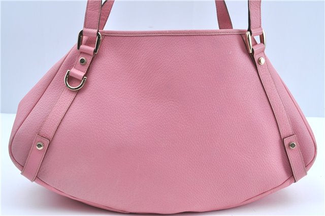 Authentic GUCCI Abbey Shoulder Tote Bag Purse Leather 147652 Pink J3580
