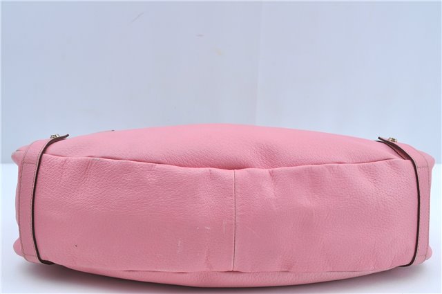 Authentic GUCCI Abbey Shoulder Tote Bag Purse Leather 147652 Pink J3580