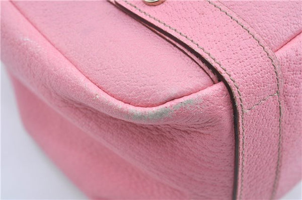 Authentic GUCCI Abbey Shoulder Tote Bag Purse Leather 147652 Pink J3580