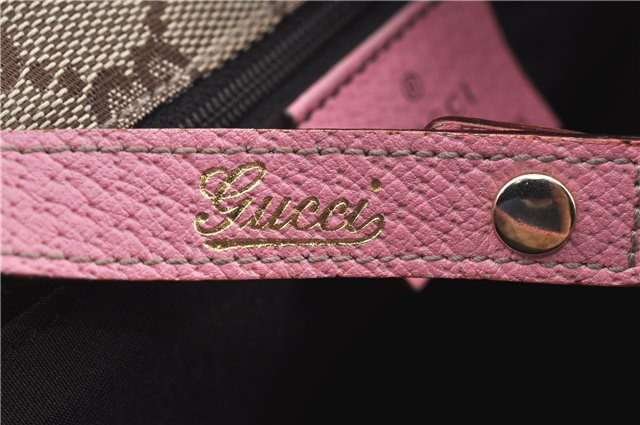 Authentic GUCCI Abbey Shoulder Tote Bag Purse Leather 147652 Pink J3580