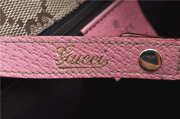 Authentic GUCCI Abbey Shoulder Tote Bag Purse Leather 147652 Pink J3580