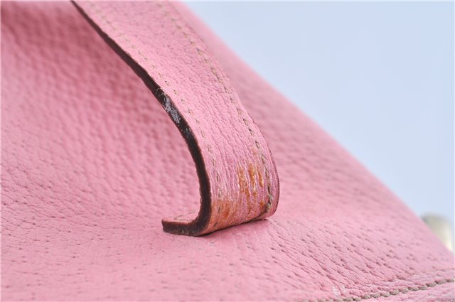 Authentic GUCCI Abbey Shoulder Tote Bag Purse Leather 147652 Pink J3580