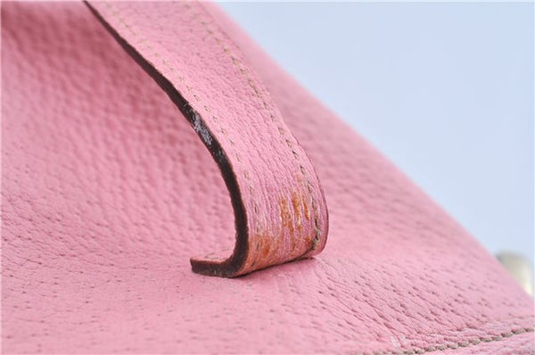 Authentic GUCCI Abbey Shoulder Tote Bag Purse Leather 147652 Pink J3580