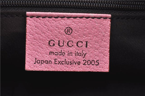 Authentic GUCCI Abbey Shoulder Tote Bag Purse Leather 147652 Pink J3580