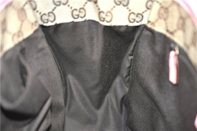 Authentic GUCCI Abbey Shoulder Tote Bag Purse Leather 147652 Pink J3580