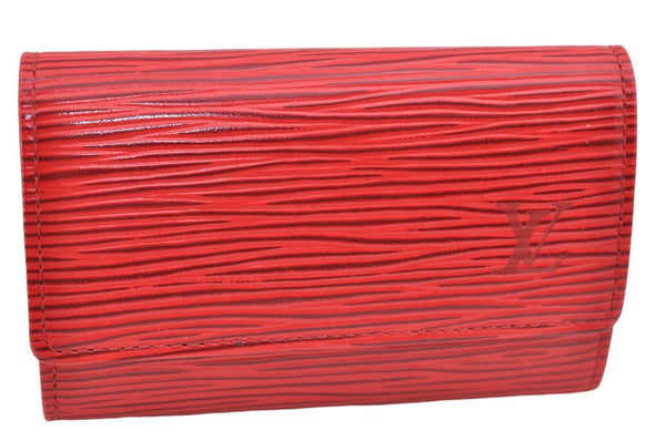 Authentic Louis Vuitton Epi Multicles 6 Key Case Red M63817 LV J3581