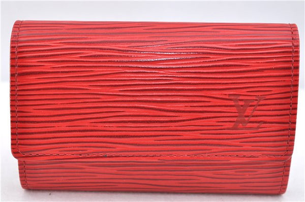 Authentic Louis Vuitton Epi Multicles 6 Key Case Red M63817 LV J3581