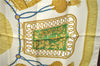 Authentic HERMES Carre 90 Scarf "Poste et Cavalerie" Silk Ivory J3582