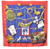 Authentic HERMES Carre 90 Scarf "Memoire d Hermes" Silk Red J3585