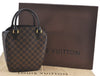 Authentic Louis Vuitton Damier Sarria Seau Hand Bag Purse N51284 LV Box J3588