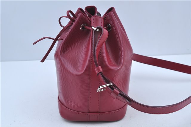 Authentic Louis Vuitton Epi Noe BB Shoulder Cross Bag Wine Red M40844 LV J3590