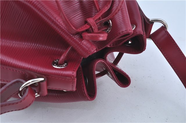 Authentic Louis Vuitton Epi Noe BB Shoulder Cross Bag Wine Red M40844 LV J3590