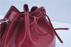 Authentic Louis Vuitton Epi Noe BB Shoulder Cross Bag Wine Red M40844 LV J3590