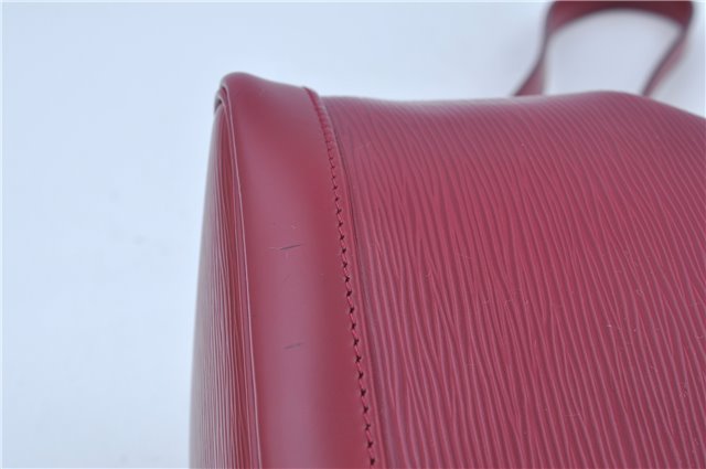 Authentic Louis Vuitton Epi Noe BB Shoulder Cross Bag Wine Red M40844 LV J3590