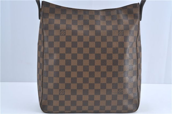 Authentic Louis Vuitton Damier Looping GM Shoulder Tote Bag N51144 LV Box J3591