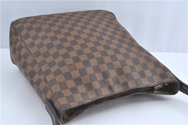 Authentic Louis Vuitton Damier Looping GM Shoulder Tote Bag N51144 LV Box J3591