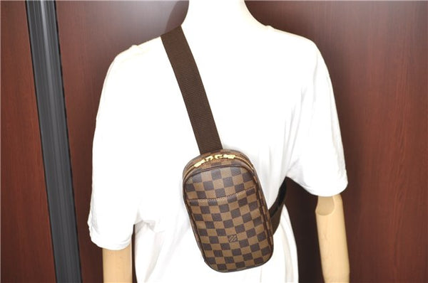 Auth Louis Vuitton Damier Pochette Gange Waist Bag N48048 SP Order LV Box J3593