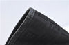 Authentic FENDI Zucchino Tote Bag Purse Canvas Leather Black J3609