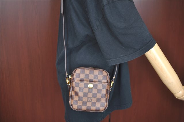 Authentic Louis Vuitton Damier Rift Shoulder Cross Body Bag N60009 LV J3612