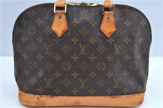 Authentic Louis Vuitton Monogram Alma Hand Bag Purse M51130 LV J3636