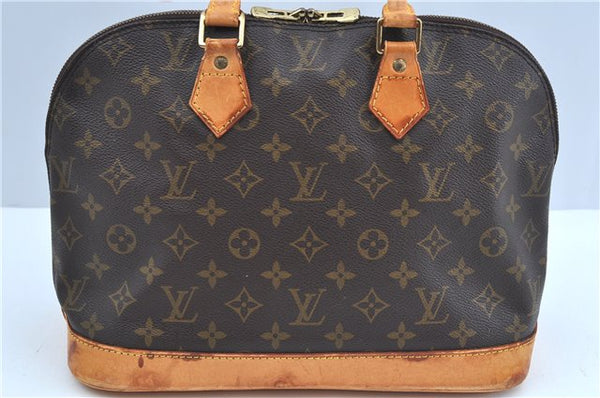 Authentic Louis Vuitton Monogram Alma Hand Bag Purse M51130 LV J3636