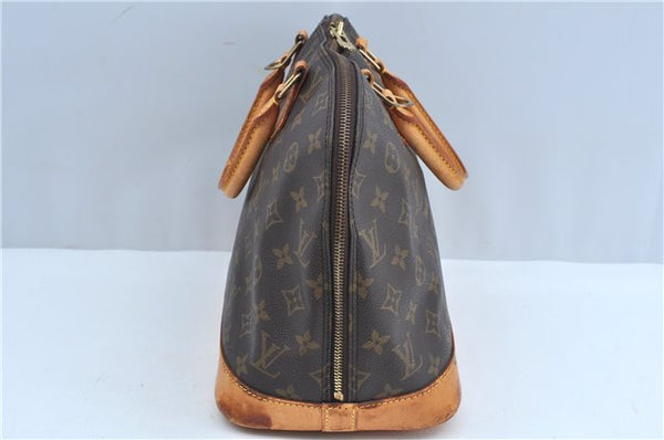 Authentic Louis Vuitton Monogram Alma Hand Bag Purse M51130 LV J3636