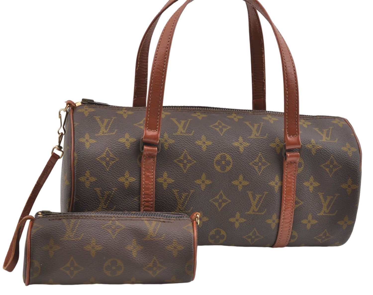 Authentic Louis Vuitton Monogram Papillon 30 Hand Bag Old Model LV J3638