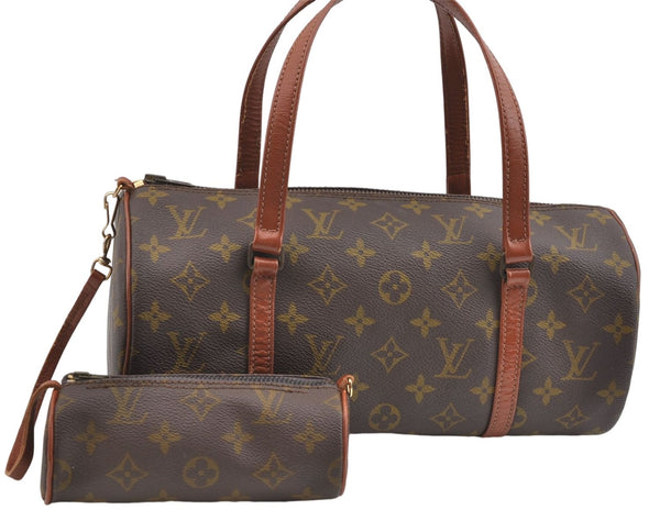 Authentic Louis Vuitton Monogram Papillon 30 Hand Bag Old Model LV J3638