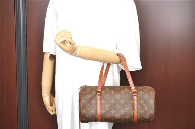 Authentic Louis Vuitton Monogram Papillon 30 Hand Bag Old Model LV J3638