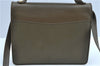 Authentic GUCCI 2Way Shoulder Crossbody Hand Bag Purse Leather Khaki Green J3685