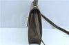 Authentic GUCCI 2Way Shoulder Crossbody Hand Bag Purse Leather Khaki Green J3685