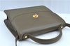 Authentic GUCCI 2Way Shoulder Crossbody Hand Bag Purse Leather Khaki Green J3685
