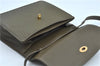 Authentic GUCCI 2Way Shoulder Crossbody Hand Bag Purse Leather Khaki Green J3685