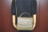 Authentic GUCCI 2Way Shoulder Crossbody Hand Bag Purse Leather Khaki Green J3685