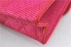 Authentic CHANEL Raffia Leather Shoulder Cross Bag Tassel Pink Red Box J3708