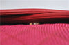 Authentic CHANEL Raffia Leather Shoulder Cross Bag Tassel Pink Red Box J3708