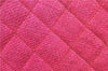 Authentic CHANEL Raffia Leather Shoulder Cross Bag Tassel Pink Red Box J3708