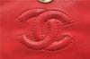 Authentic CHANEL Raffia Leather Shoulder Cross Bag Tassel Pink Red Box J3708