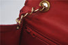 Authentic CHANEL Raffia Leather Shoulder Cross Bag Tassel Pink Red Box J3708