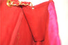 Authentic CHANEL Raffia Leather Shoulder Cross Bag Tassel Pink Red Box J3708