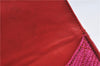 Authentic CHANEL Raffia Leather Shoulder Cross Bag Tassel Pink Red Box J3708