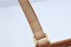 Authentic BURBERRY Vintage Leather Hand Bag Purse Beige Orange J3748